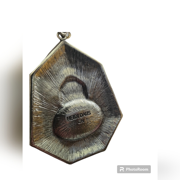 Heidi Daus Well connected beaded/enamel necklace, crystal enhancer pendant new! - Picture 8 of 16